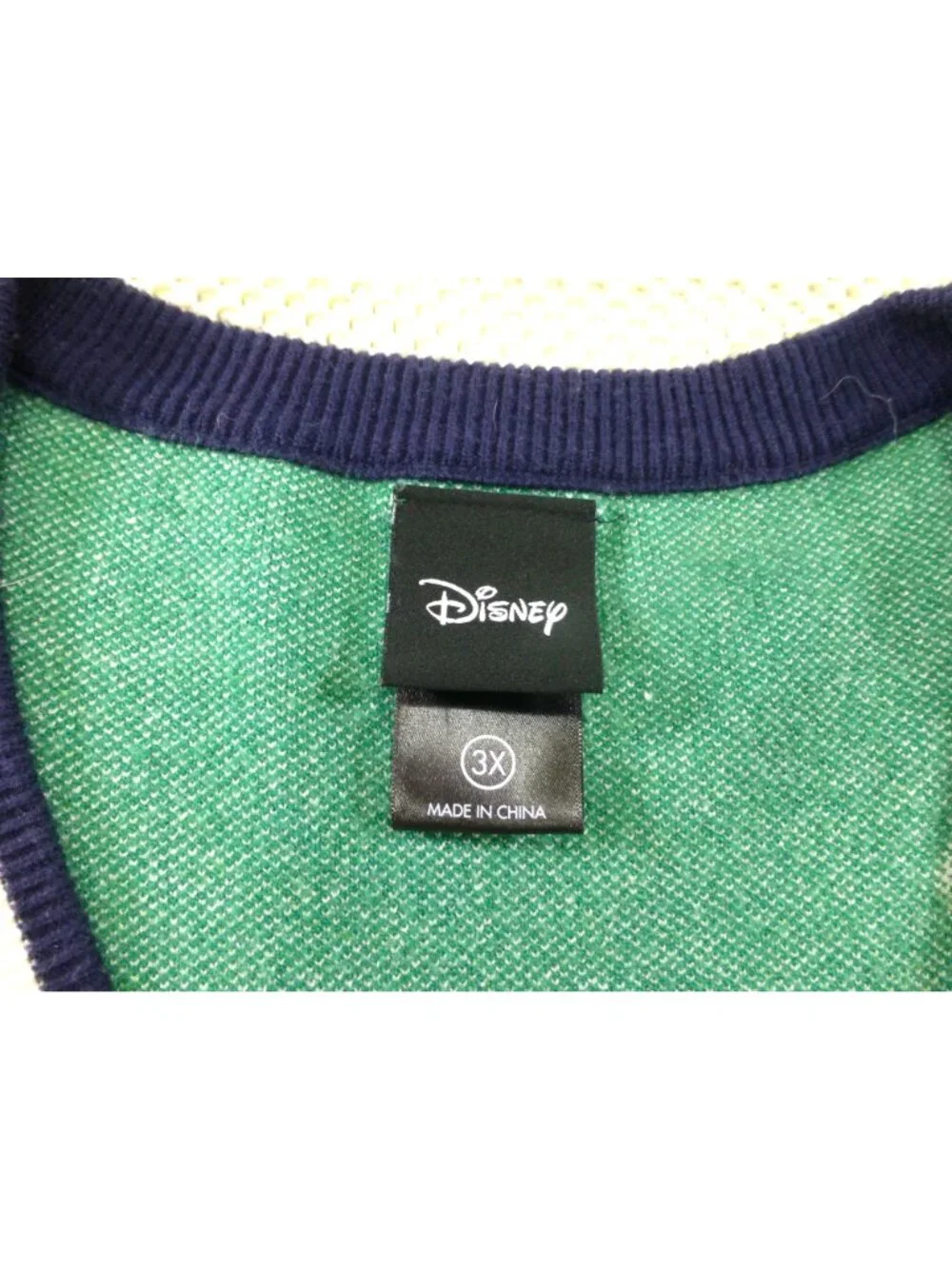 Disney Goofy Golf Sweater Cardigan Green 3X Button-Up Knit Mens Oversized Retro - Picture 5 of 16
